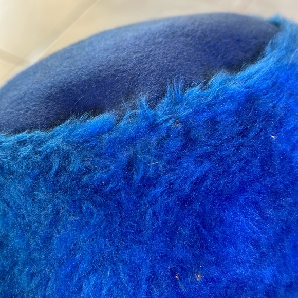 Vintage 20s-70s blue hat very pretty - Picture 9 of 14